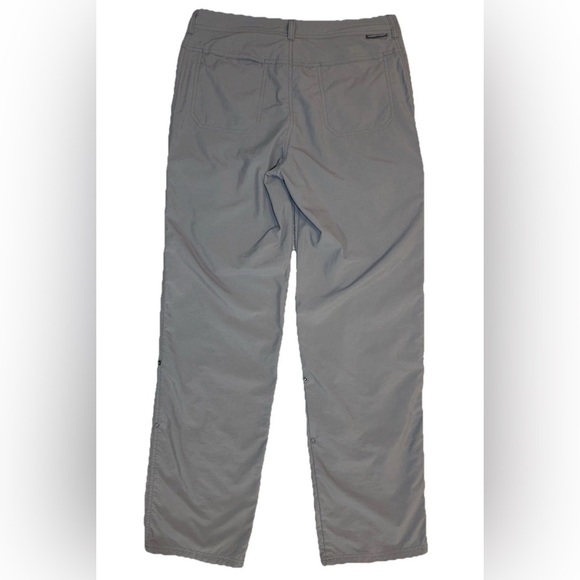 Exofficio Pants Womens 4 Gray Roll Up Capri Gorpcore Hiking Camping Performance - Picture 3 of 10